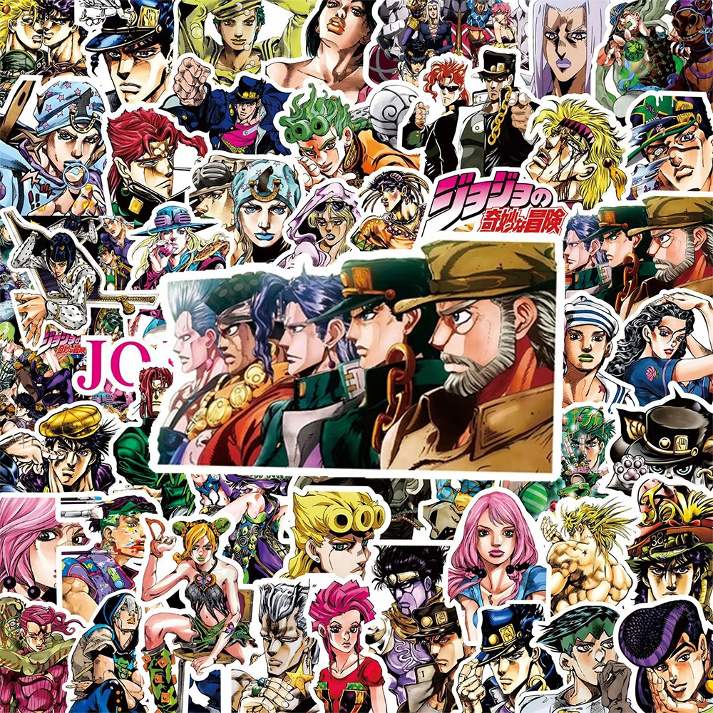 10/30/80 Stück Anime JoJos Bizarre Adventure Coole Kujo Jotaro Aufkleber Cartoon Graffiti Aufkleber DIY Scrapbook Laptop Manga Sticker Spielzeug – Detail 4