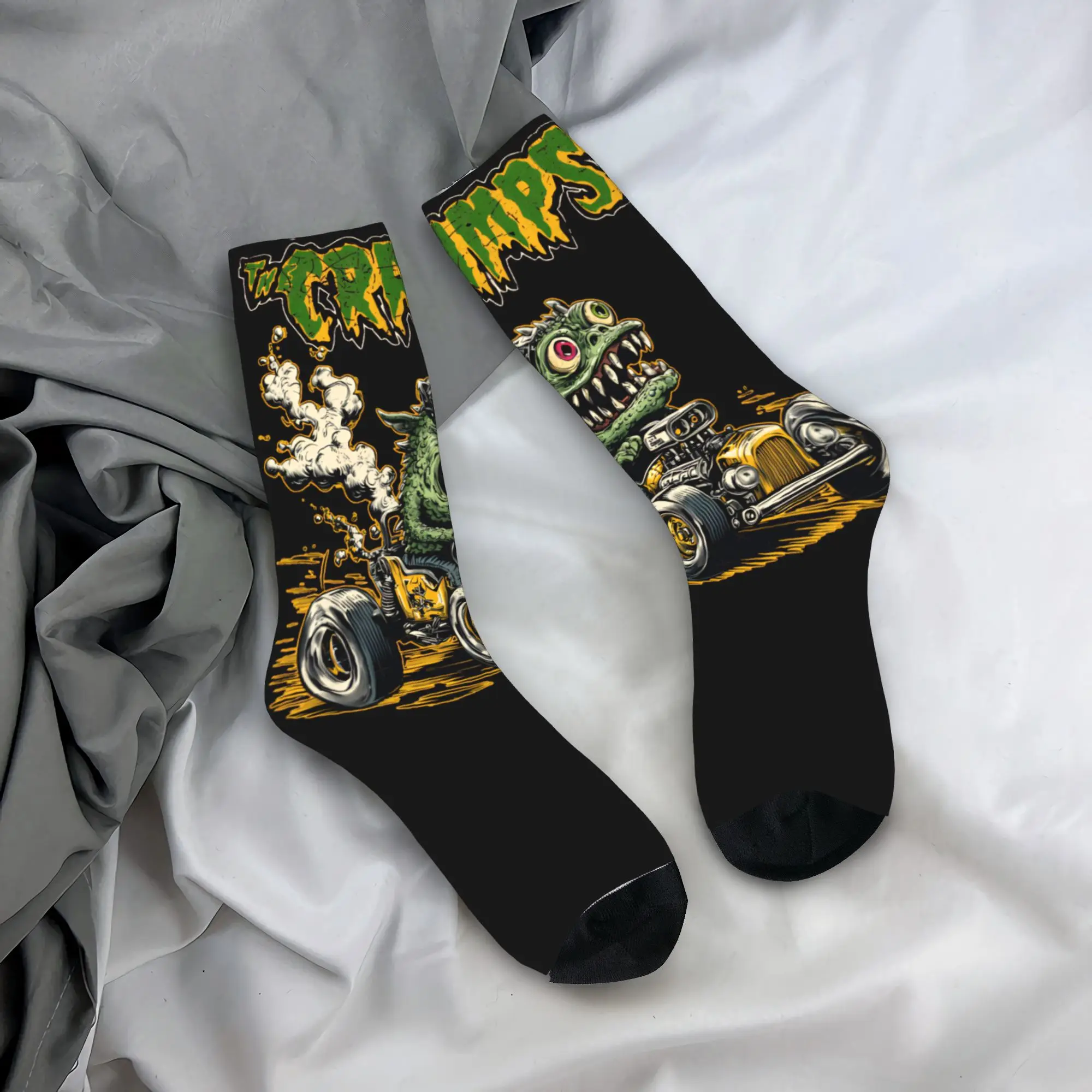 

Музыкальные носки The Cramps Psychobilly, забавные носки, осенние противоскользящие носки для женщин и мужчин, дышащие носки для занятий спортом на открытом воздухе