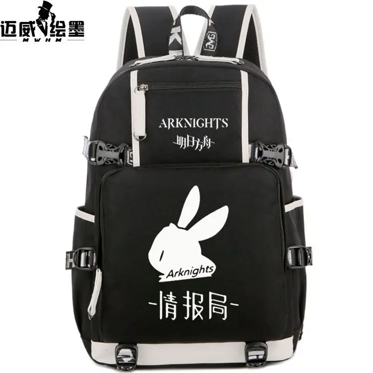 Arknights Anime Merchandise Amiya Angelic Male Female Primary And Secondary School Students Printed Backpack Laptop Bag Anime - Image 2