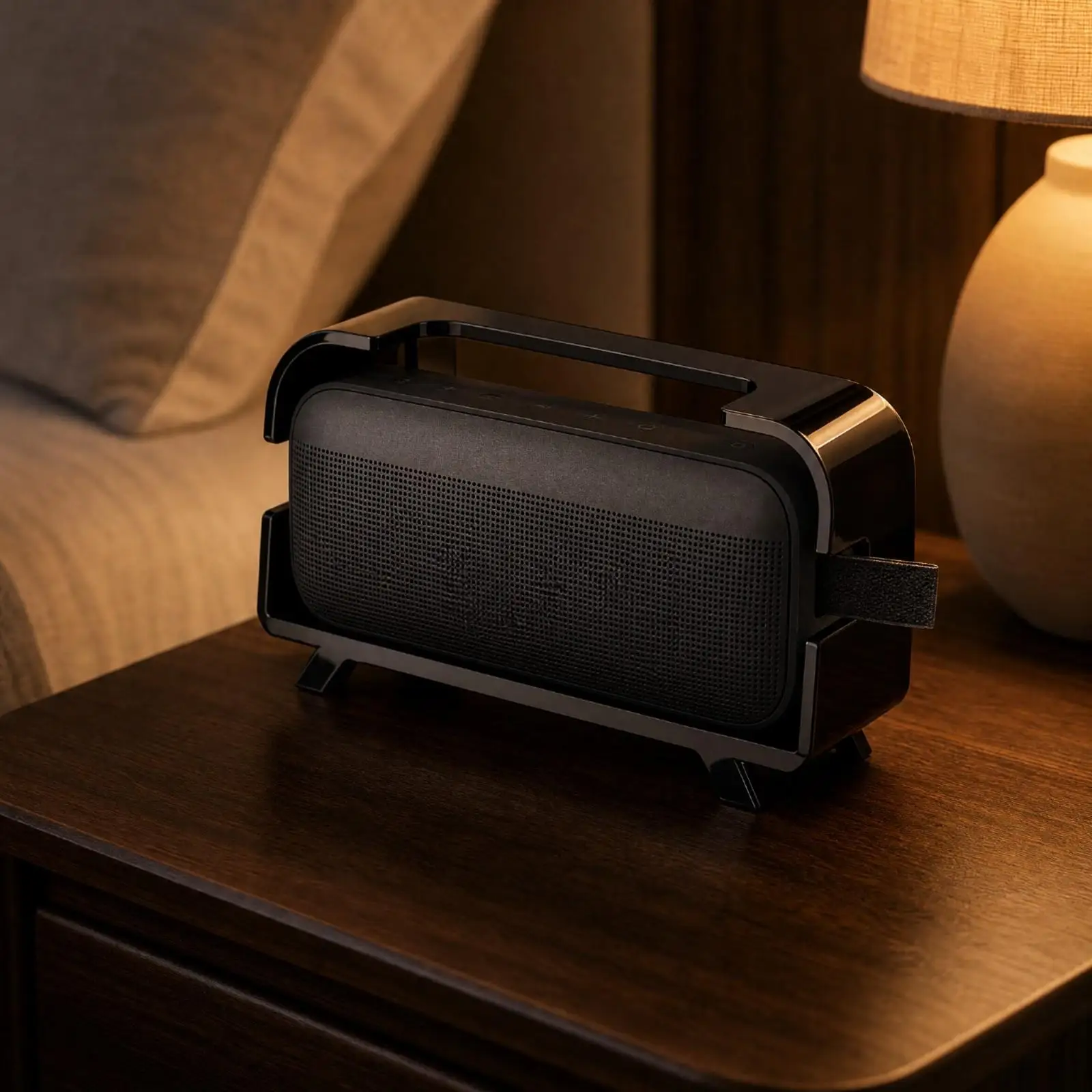 Premium Audio Brand SoundLink Flex Speaker Stand Transparent Retro Radio-Cabinet Speaker Stand Stable Open-Sided for Desk