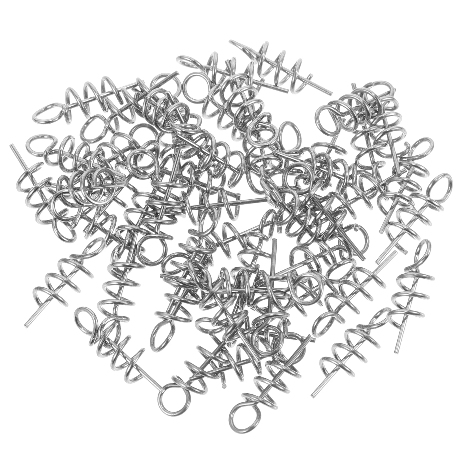 

50pcs Bait Lock for Crank Hook Reduce Wire Wear Fishing Supplies Lure Baits Spring Pin Easy Disassemble Anti Rust