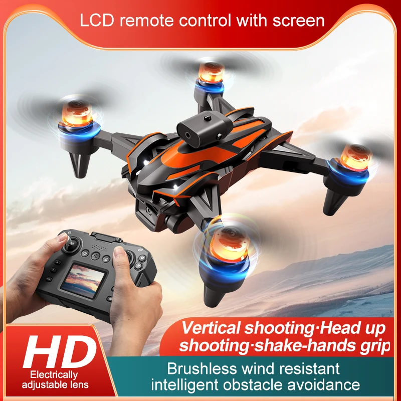 K12 Max RC Drone 8K HD Camera Brushless Motor 360° Obstacle Avoidance With LCD Screen Foldable Quadcopter Dron RC Toys