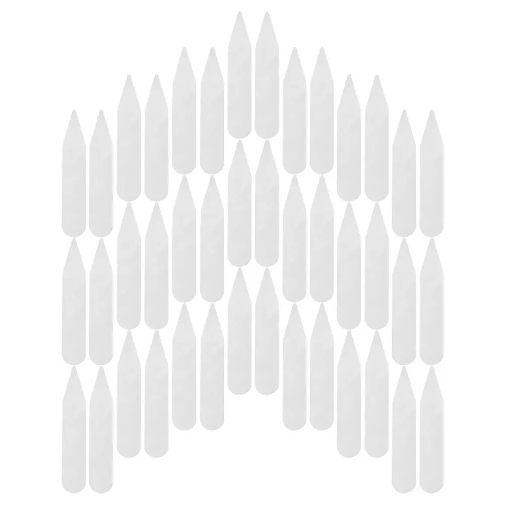 200Pcs Collar Stays for Men Formal Wear Round Design Stops Puncturing Quick Attachment Suitable Occasions Collar Stay