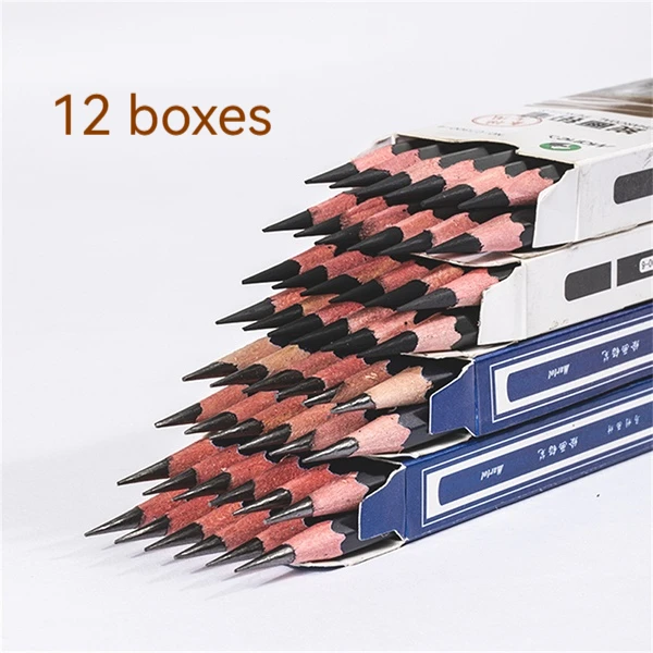 12 Pieces Art Pencils Professional Drawing Sketching Pencil Set, Graphite Shading Pencils for Beginners & Pro Artists