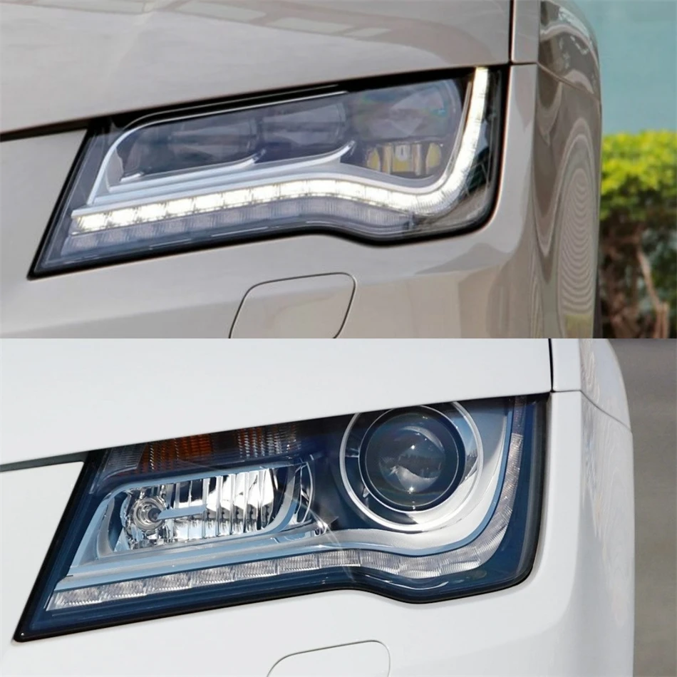 For Audi A7 RS7 2011 2012 2013 2014 Car Replacement Parts Lampshade Head Lamp Cover Car Front Headlight Lens Cover Lights Shell