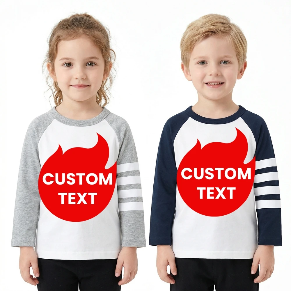 

Personalized Kids Casual Tee Custom Name Toddler Shirt Neutral Minimalist Birthday Gift Boy Girl Customized T-Shirts Logo Photo
