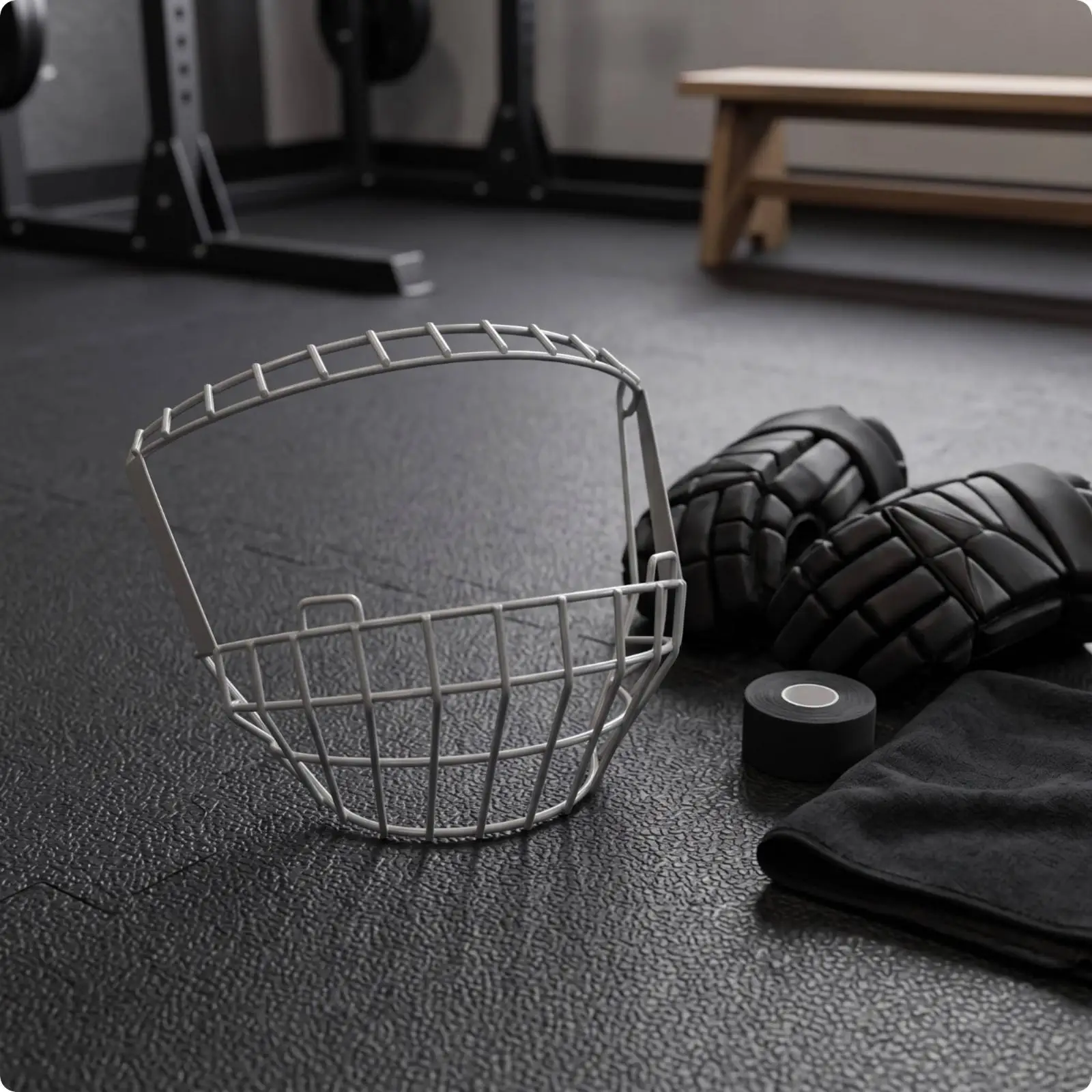 Sports Training Face Shield Carbon Steel Helmet Wire Guard M2 Cage Style for Adults