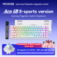 MCHOSE Ace 60 Pro 68 RGB Magnetic Switch Gaming Keyboard, 8K Polling Rate, 0.1ms Latency, Hot Swappable, RGB for VALORANT,FPS