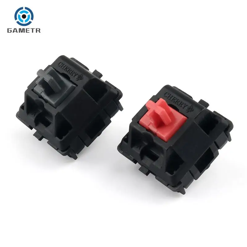 1pc For Cherry MX Mechanical Keyboard Switch Silver Red Black Blue Brown Silent Pink Shaft Switch 3-pin Cherry Clear RGB Switch