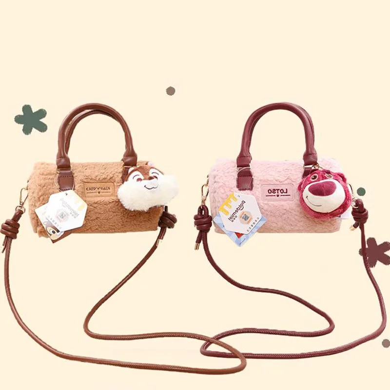 2024 Disney Bags Chititi Single Shoulder Crossbody Bag For Women, Multi Functional Strawberry Bear Bag Birthday Gift For Friends