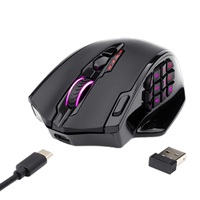 Top M913 Impact Elite Wireless Gaming Mouse with 16 Programmable Buttons, 16000 DPI, 80 Hr Battery and Pro Optical Sensor