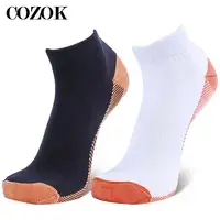 5 pares de calcetines de compresión de fibra de cobre deportes hombres mujeres calcetines de pie Unisex fascitis Plantar espolones de talón calcetines para el dolor de arco hombres Meias
