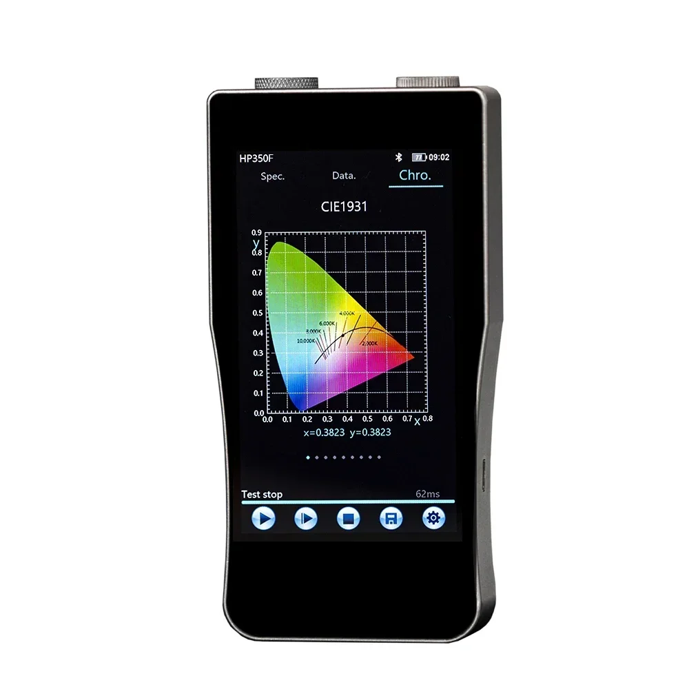 HP350F 380-780nm Light Flicker Tester Spectrometer  Spectrum Graph Analyzer