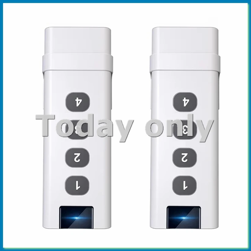 2pcs Tuya ZigBee Control Devices Smart Wireless Scene Switch 4 Key Remote Portable Remote Controls for Home Smart Life-A12I