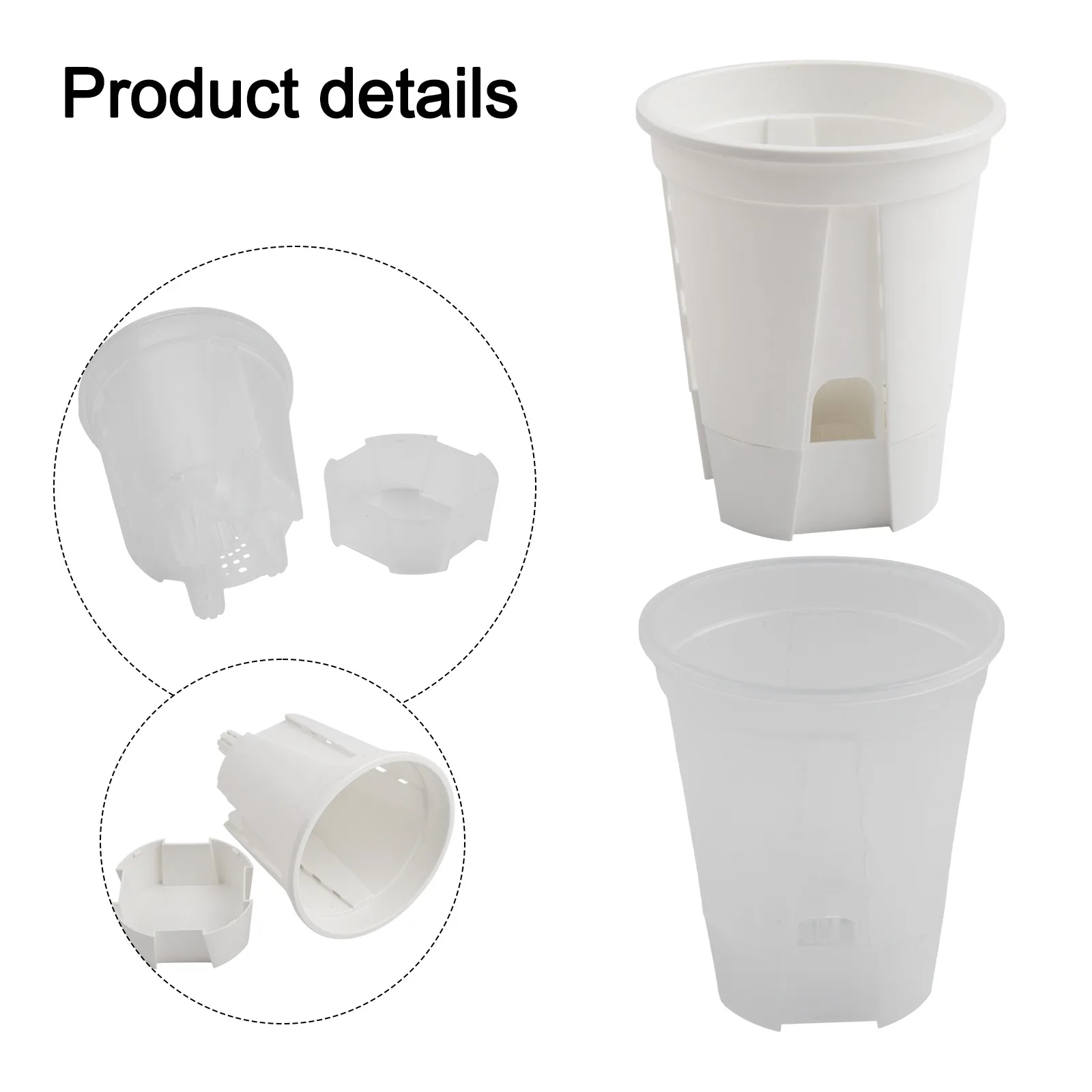 Easy Installation Flower Planters for versatile Flower Pots Self-Watering Pots Hassle-free Setup Multiple for Sizes Available