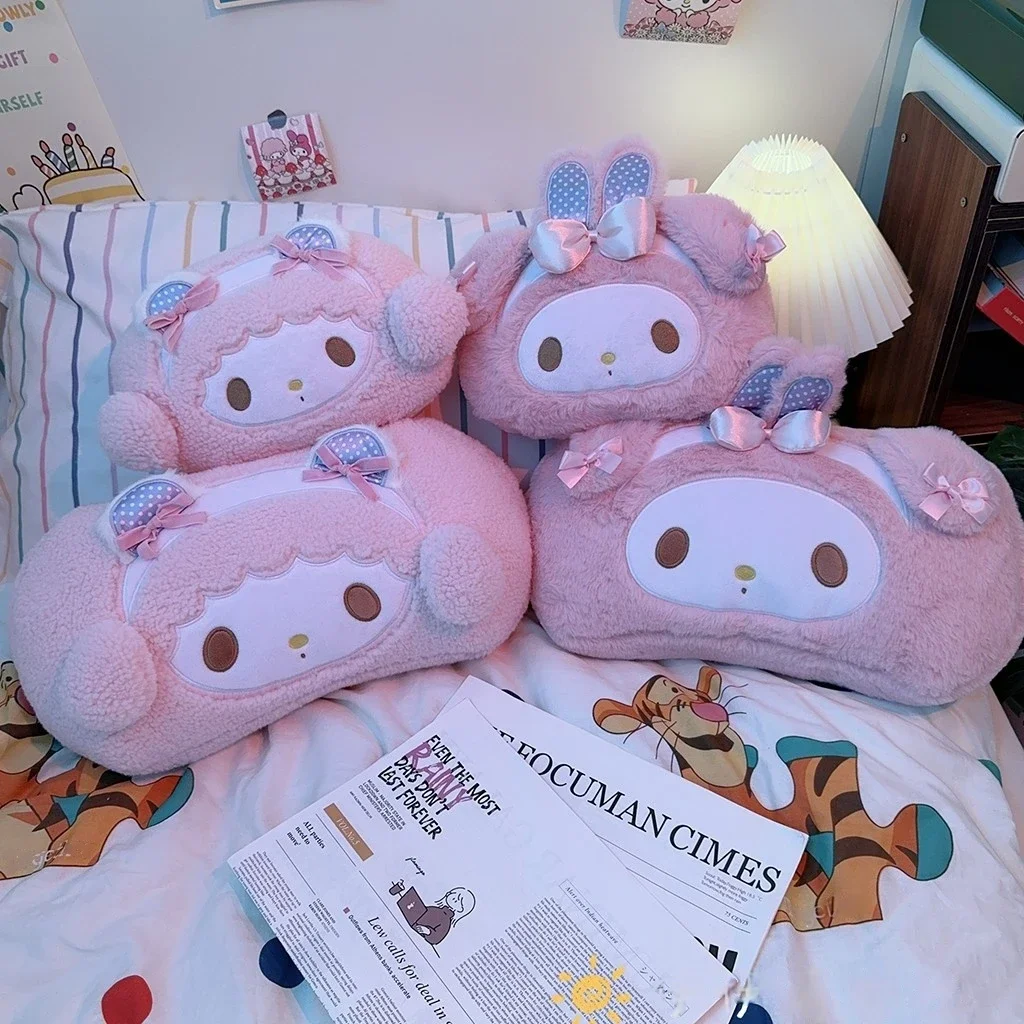 快適な漫画風ヘッドレスト背もたれクッション マイメロディぬいぐるみ かわいいピアノ型ぬいぐるみ抱き枕 ソファベッド ホームデコレーションギフト 女の子向け