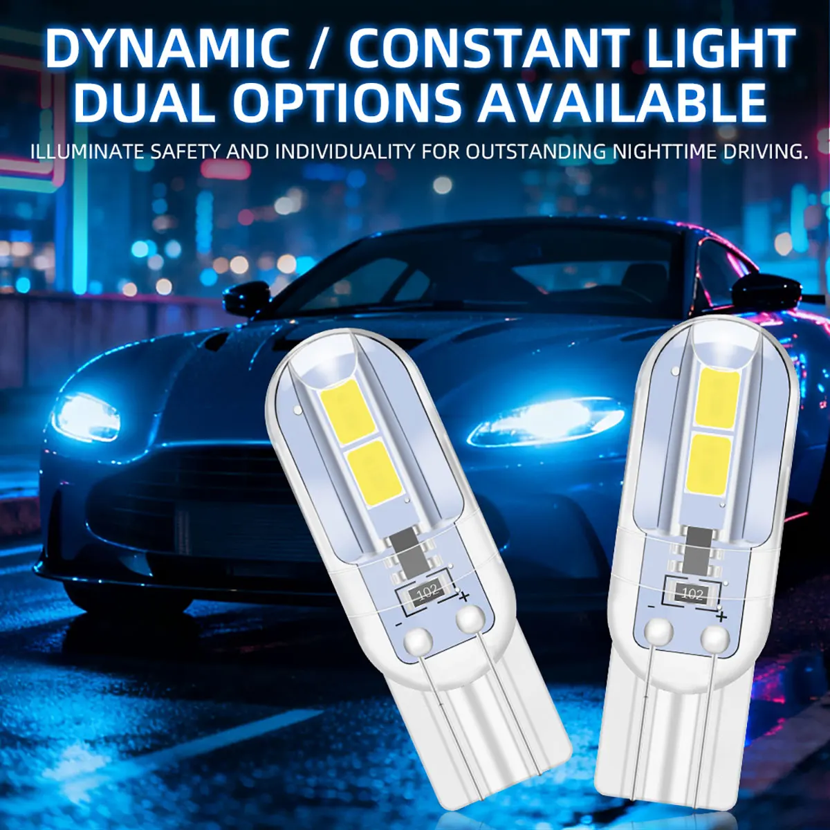 100 Uds T10 W5W bombillas LED 194 168 Canbus luz de lectura Interior del coche 12V Super brillante DRL lámpara de circulación diurna 4SMD 2835 Chip para coche