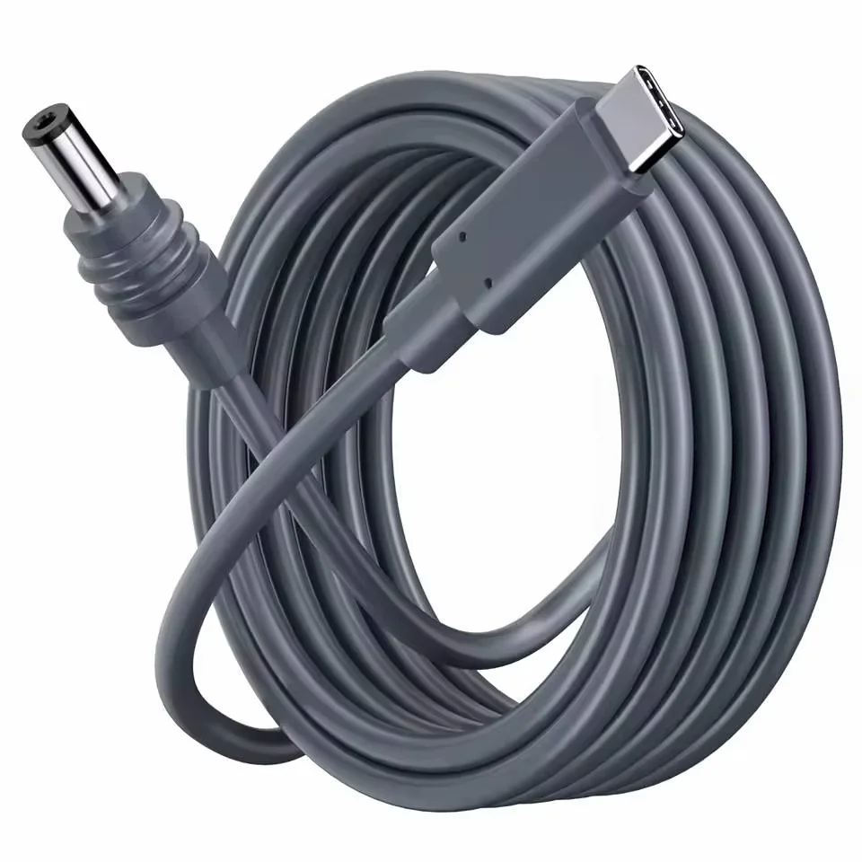 Starlink Mini DC Power Cable, 18AWG Tinned Copper Wire OD5.0mm Waterproof Plug‑and‑Play Charging Cable, 100W Input