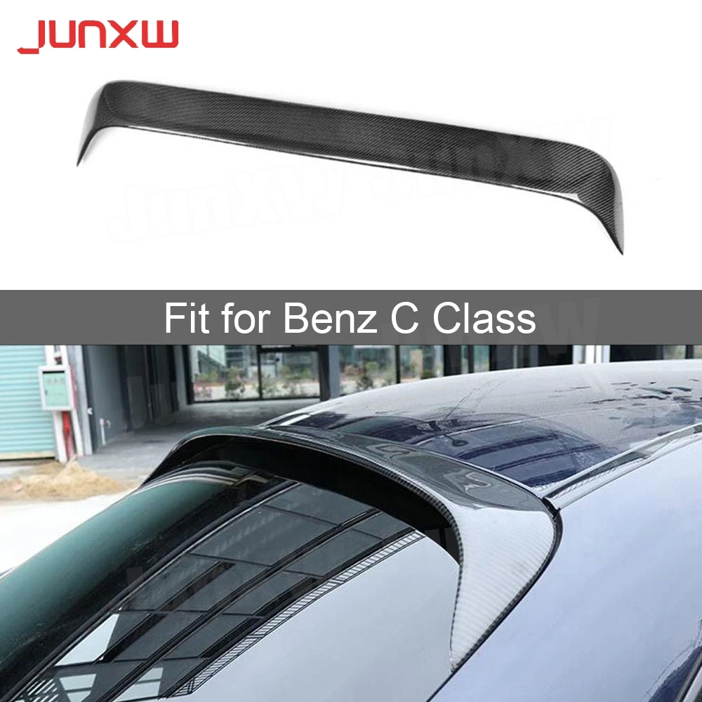 

For C Class Carbon Fiber Rear Roof Spoiler Wing Lid For Mercedes Benz W205 C300 C400 C63 Sedan 2015-2019 Rear Wing Spoiler