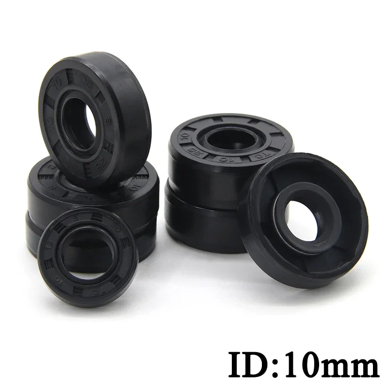 ID 10mm NBR  Nitrile Rubber Oil Seal TC-10*17/18/19/20/22/25/26*5/7/8/10 Nitrile Double Lip Oil Seal