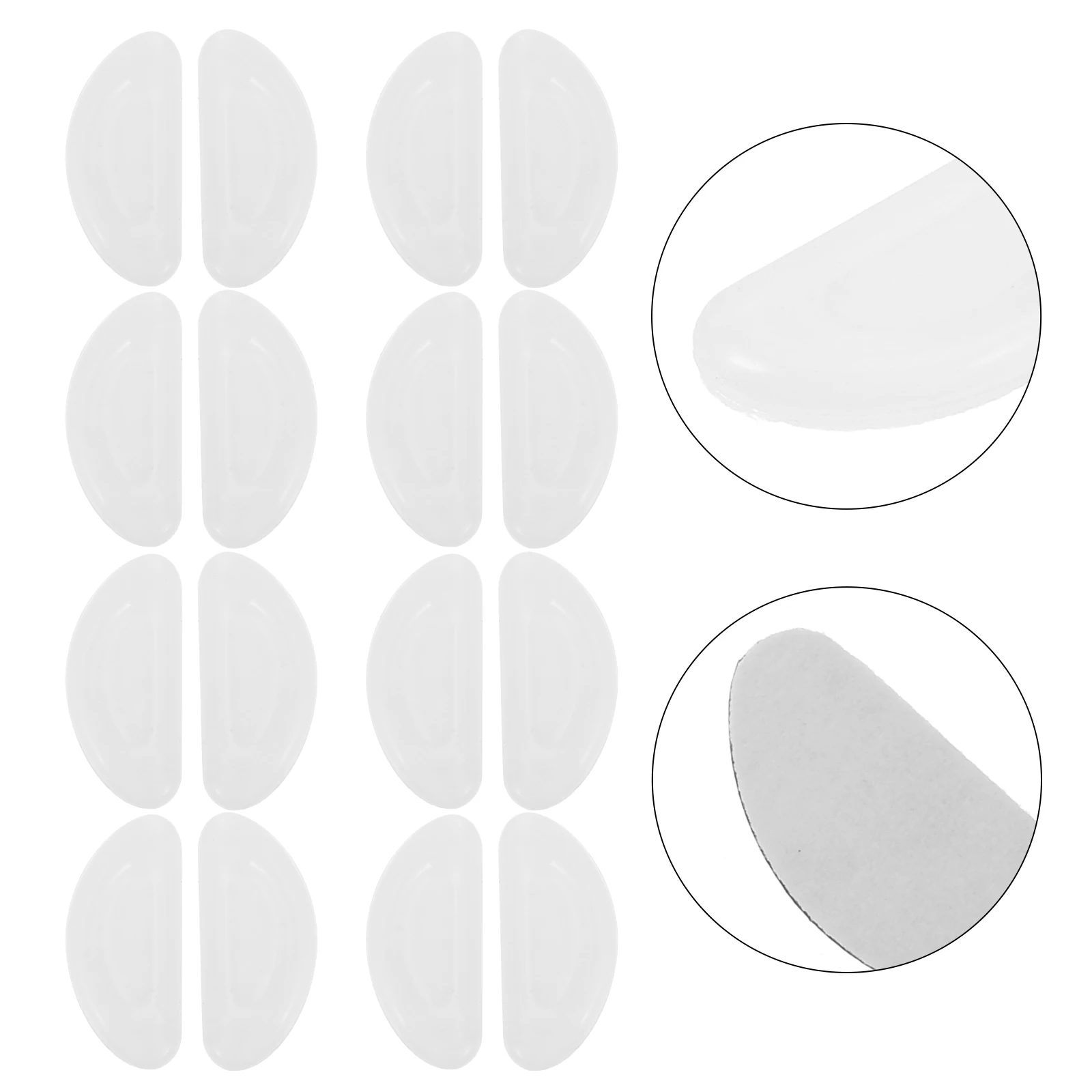 

Silicone Nose Pads Glasses Replacement Adhesive Anti Slip Comfort Fit White Universal Eyeglass Frames Stick On