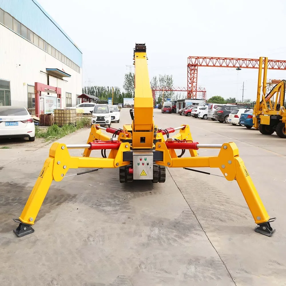 3 Ton Small Telescopic Crawler Multifunctional Crane Mini Spider Crane