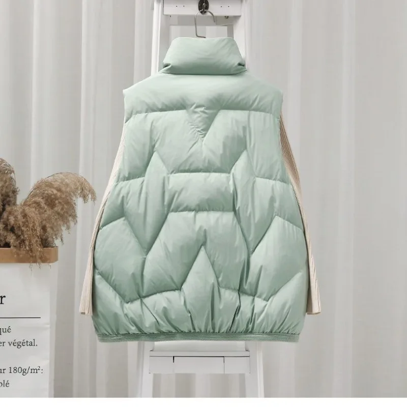 سترة أنيقة وفضفاضة سترة جديدة خفيفة وعصرية وصدرية قصيرة للنساء لارتدائها في الشتاء #2