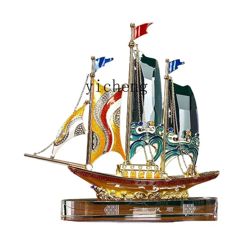 TQH sailing ornament company opening gift high-end office decoration handicrafts housewarming gift