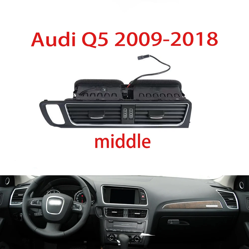 Car Front Air Conditioning Outlet Center Armrest Air Vent Assembly For Audi Q5 2009-2018