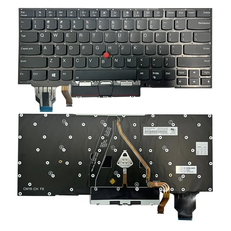 

Клавиатура с подсветкой US для Lenovo Thinkpad X1 Carbon 8-го поколения 2020 года, модель PK131L11B00