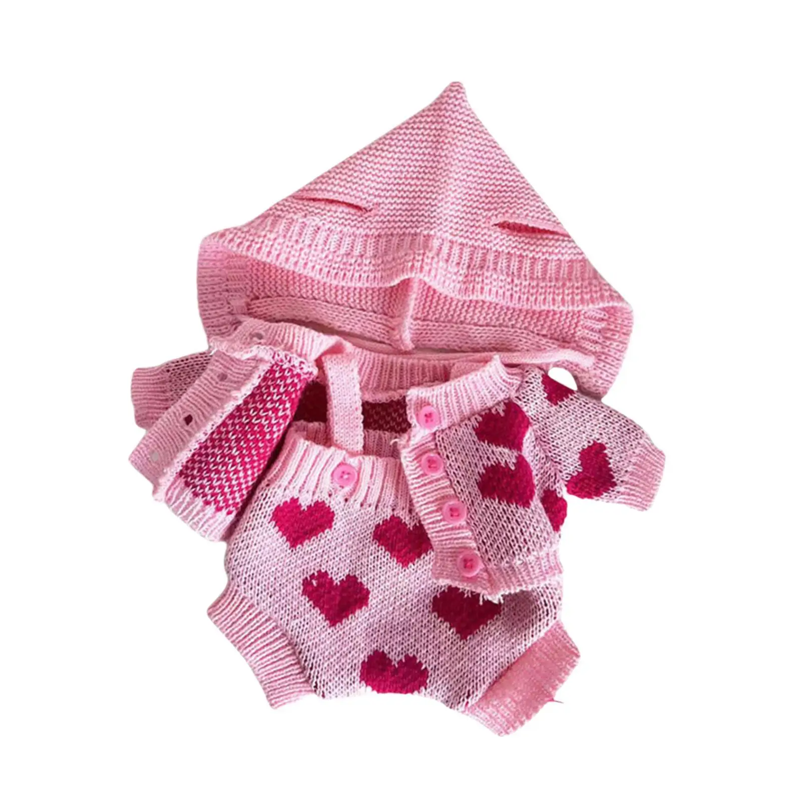 Conjunto de 2 roupas de boneca para bonecas de 38 cm com calças suspensas