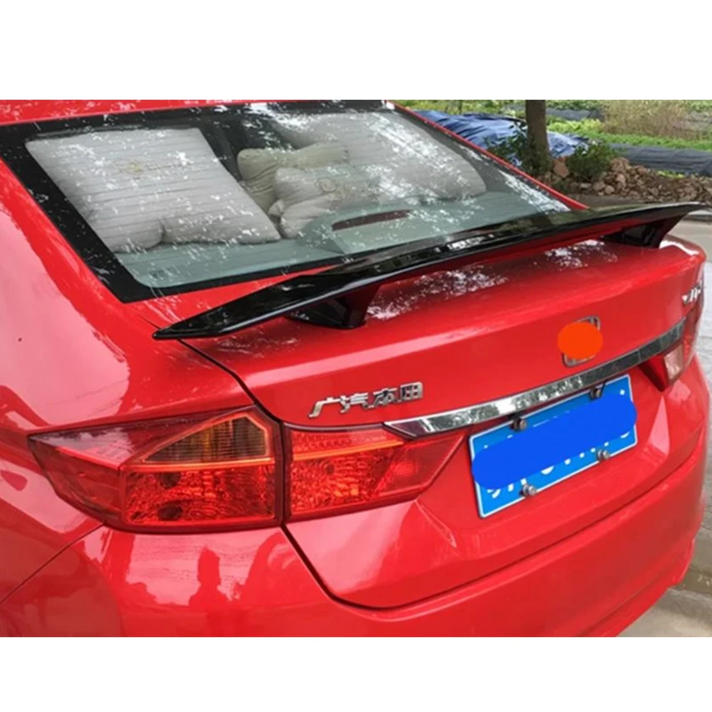 For Honda City Sedan/2015-2021 Year GT Spoiler Wing Accessories ABS Plastic CAR Trunk Tail Lip Body Kit