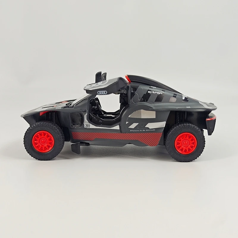 rastar 1: 32 simulation Audi RS Q e-tron alloy car model with doors that can be opened, sound and light return force rally car view 5
