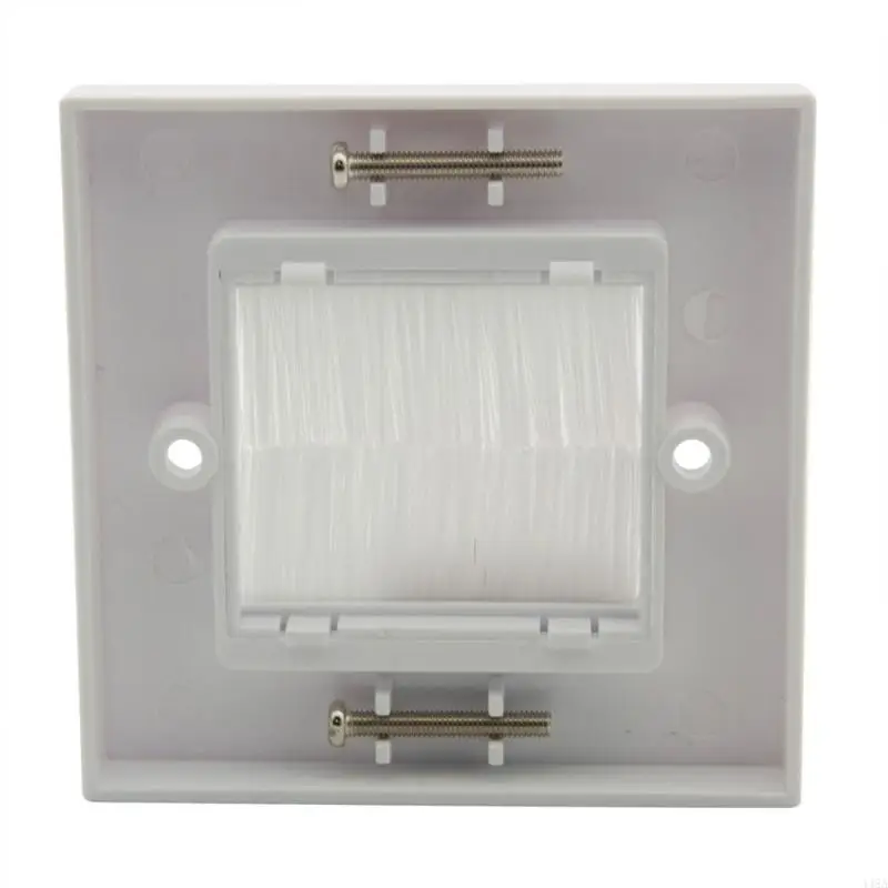 448A 4PCS Cáp Vượt Tường Outlet Cáp bao gồm Tấm tường Bàn chải Flush