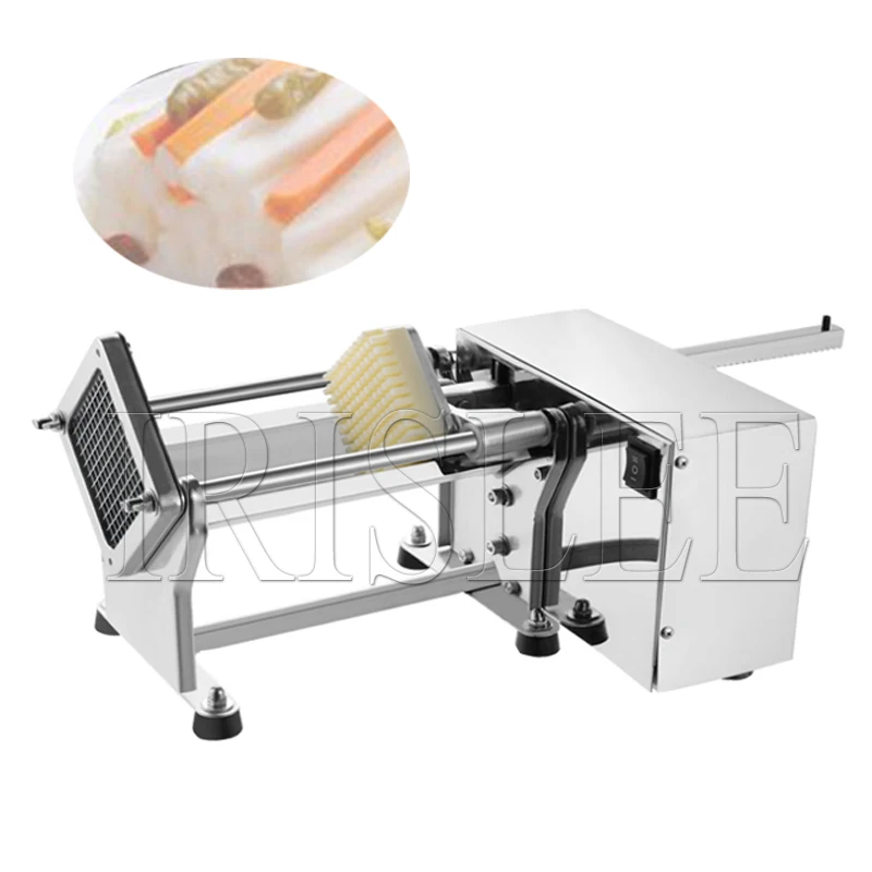 Multi Functional Electric Potato Chip Machine Commercial Household Kitchen Automatic Potato Chip Cutting Machine French Fries