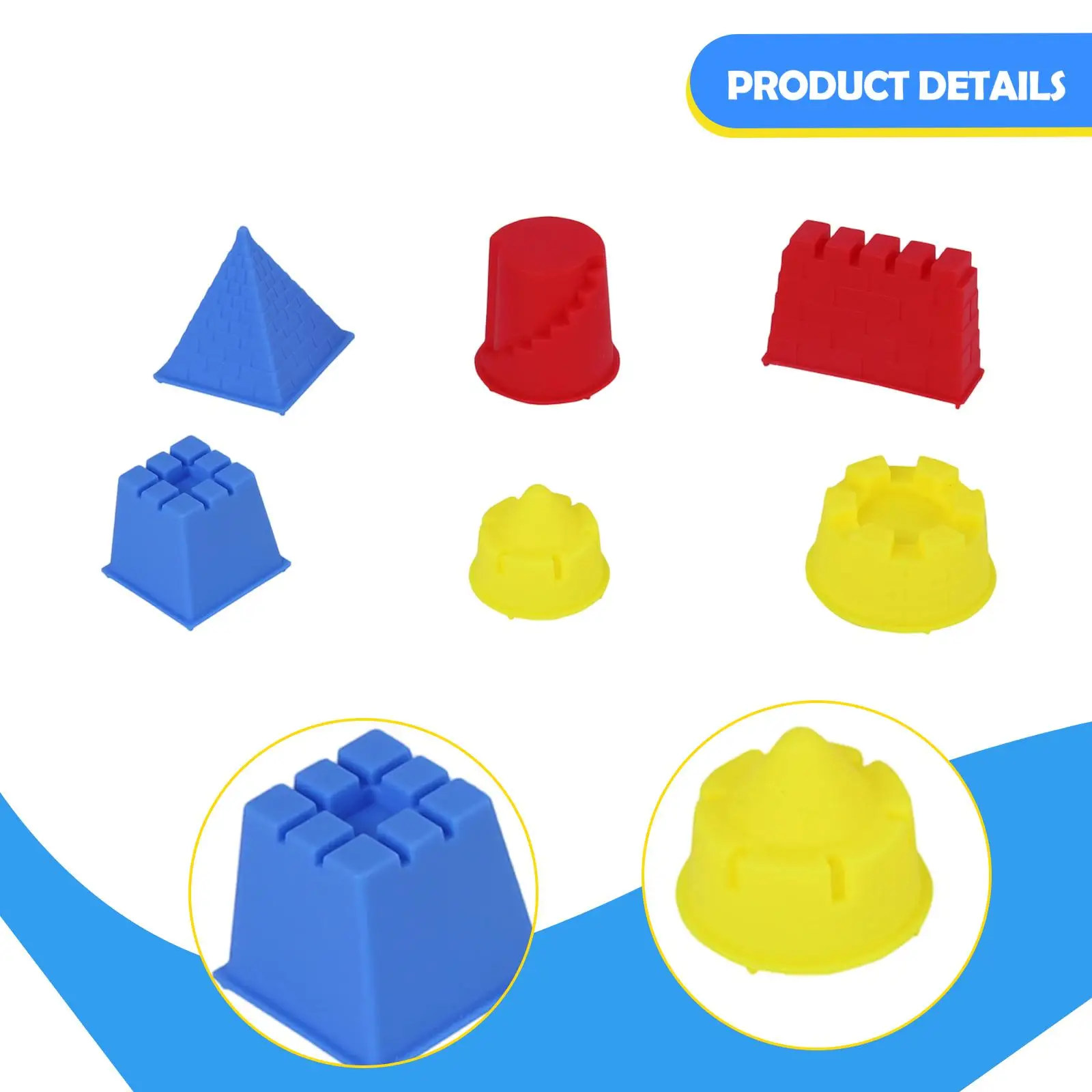 Beach Sand Set Pyramid Castle Model Sand Toys Beach Toys for Kids,Boys Age 3-10 Baby