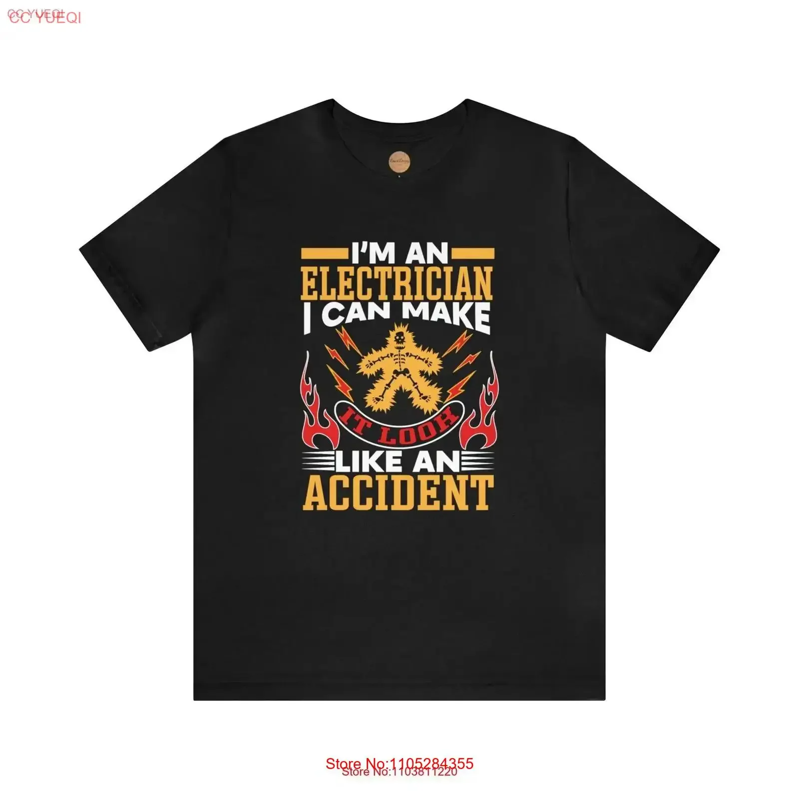 Electrician T Shirt I Can Make It Look Like An Accident Sparky Dad Husband Linemen Job Wireman For Electrical Engineer vintage