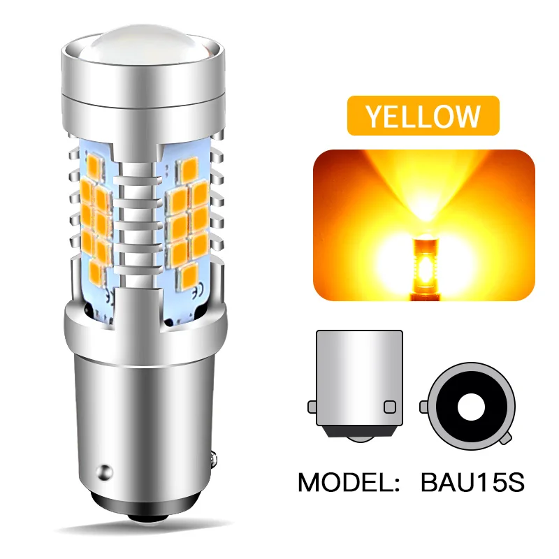 2 Stück Fehlerfreie Canbus 30SMD 1156 P21W PY21W BA15S BAU15S LED-Birnen Blinker 1157 P21/5W BAY15D T20 7443 Bremslicht