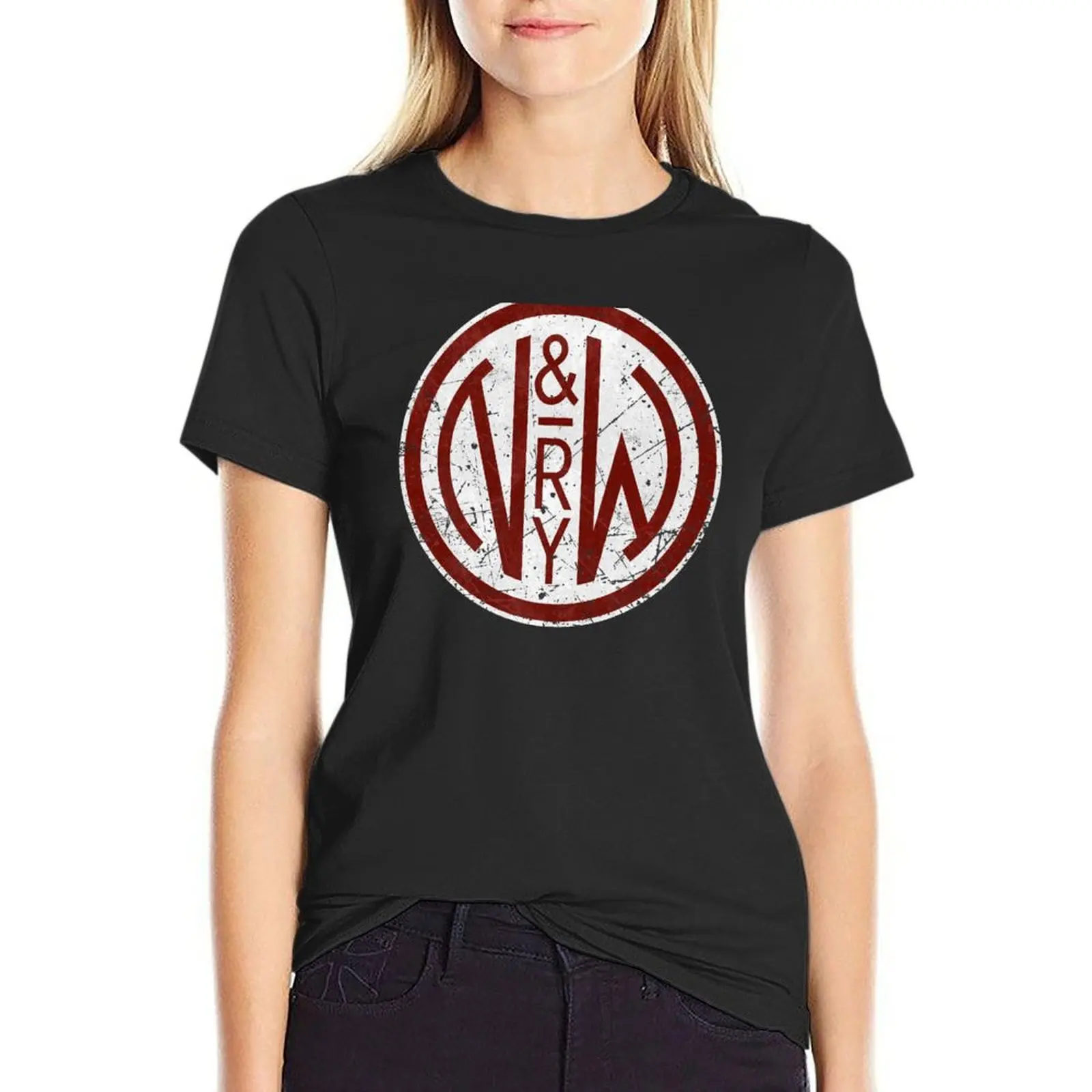 

Norfolk & Western Vintage Railway T-Shirt quick-drying Aesthetic clothing anime ariat shirts for Women