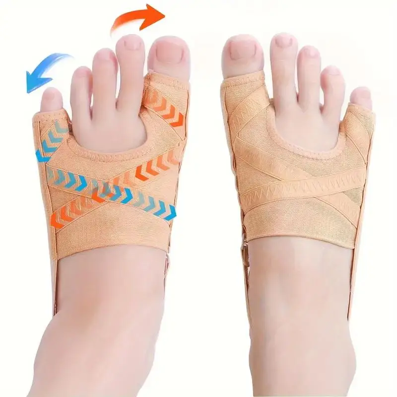 Fabric Bunion Corrector Breathable Adjustable Hallux Valgus Sleeve Spacer Separator Toe Corrector Sports Bunion Socks Running