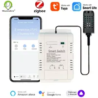 Tuya Smart Zigbee Switch 16A 3000W Real-time Temperature and Humidity Monitoring Zigbee Thermostat Alexa Alice Compatible