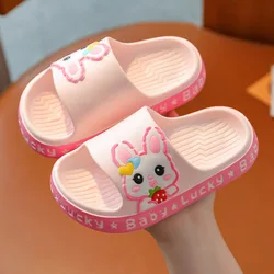 Two Style Children Cute Slippers Pink Girls Rabbit Slippers Kids Non-slipIndoor Slippers for Boys Baby Crocodile Slippers