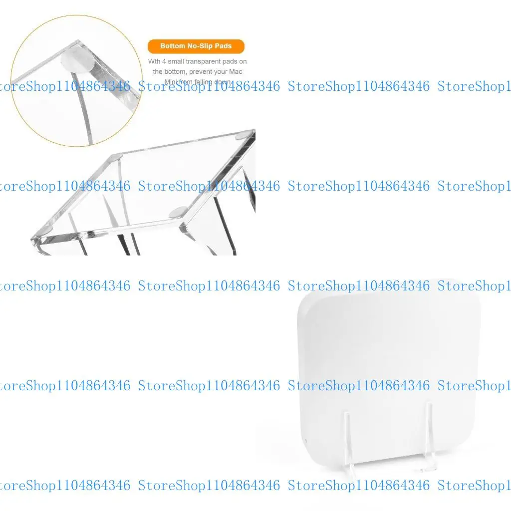 

5asd Cooling Holder Bracket for M1 Host Mac-Mini Desktop Stand Box Storage Rack