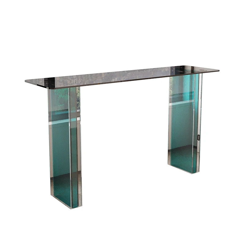 Y Light luxury living room entry acrylic entrance table balcony colorful bar table