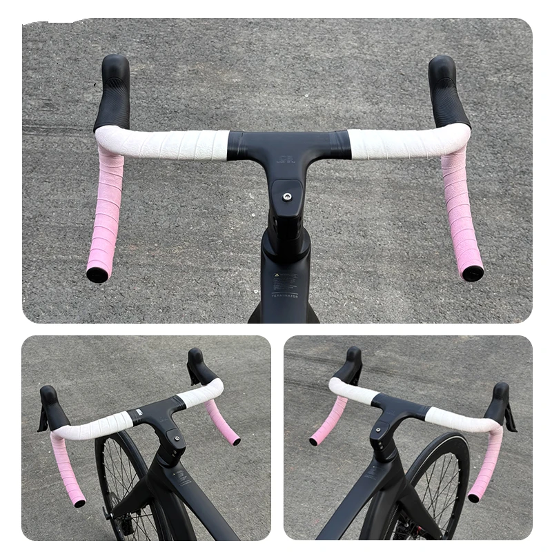 

Handlebar Tape Multi-Color Gradient Durable Breathable Lightweight Comfort Complete Set for Road Bikes