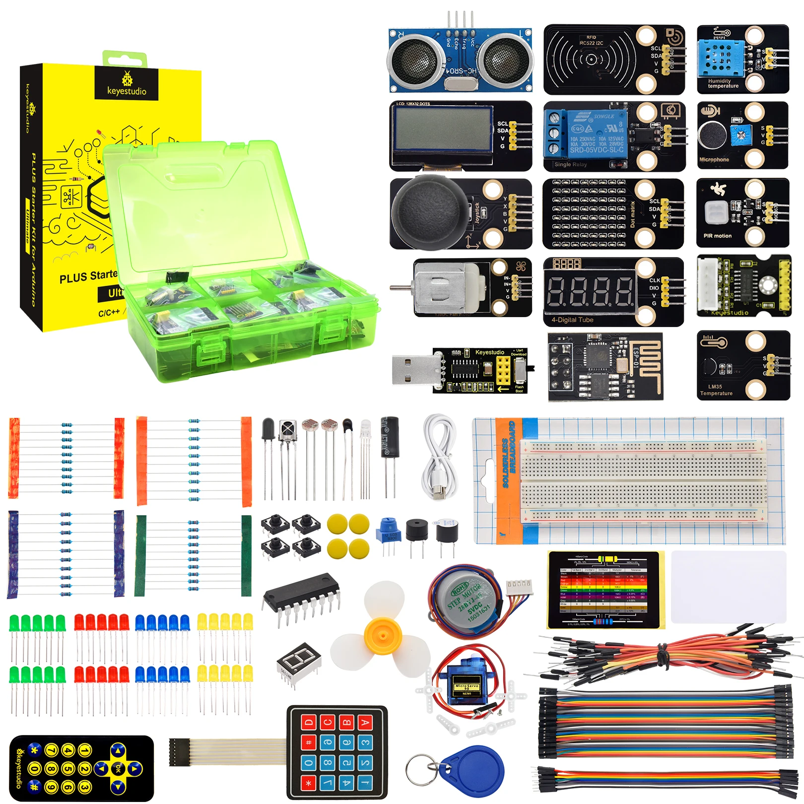 keyestudio-uno-kit-de-demarrage-ultime-pour-les-projets-arduino-uno-kit-de-programmation-des-rayures-kit-d'ingenierie-electronique-bricolage-35-projets