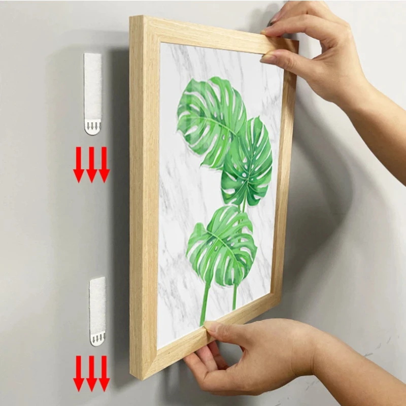 A Top Quality 48PC Picture Hanging Strips L Size Image Hanger Adhesive No Nails No Damage Supplementary Adhesive Poster Frame