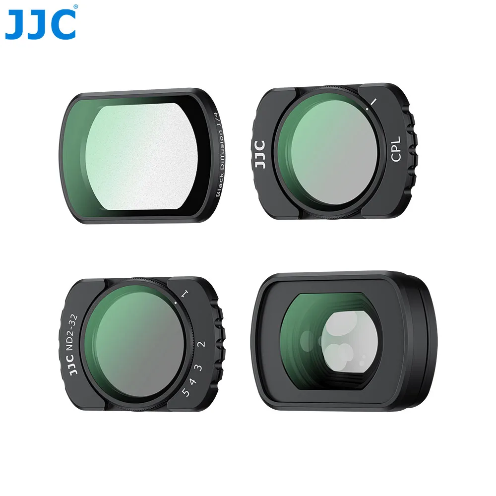 JJC Magnetic Filter Set For DJI OSMO Pocket 4 Pocket 3 Wide Angle Lens CPL ND2-32 ND64-1000 Variable Filter