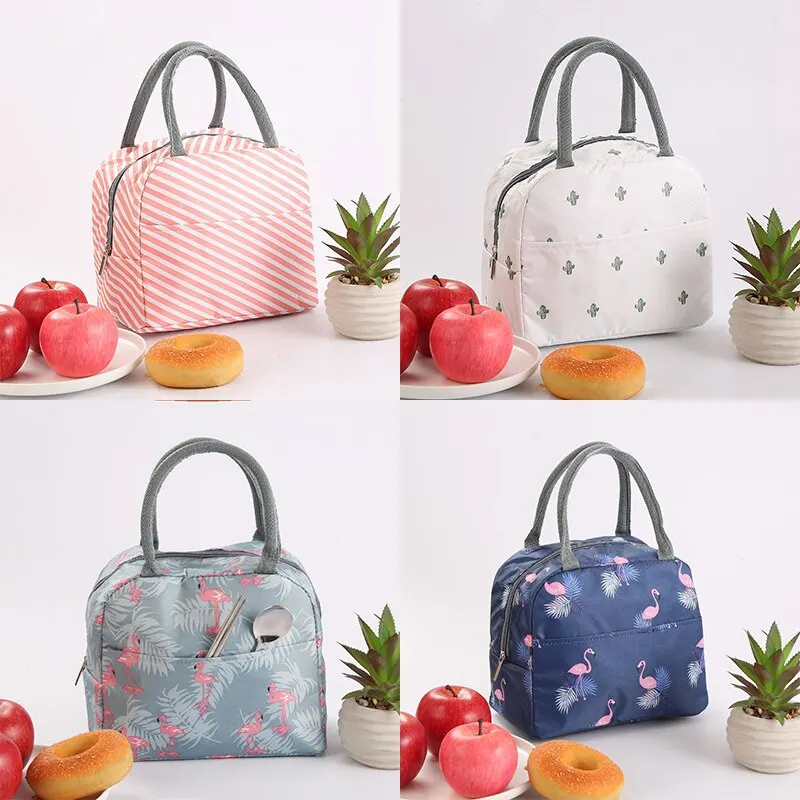 Men And Women New Print Portable Handheld Bento Thermal Bag Practical Thickened Insulation Waterproof Lunch Box Bag