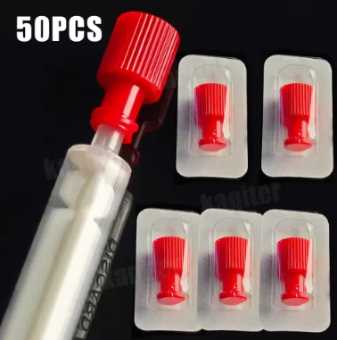 

Индивидуальная упаковка: Комбинированные заглушки-колпачки (красные) 50/100 шт. для инъекционных игл, с интегрированным замком Луер, спиральные заглушки-колпачки